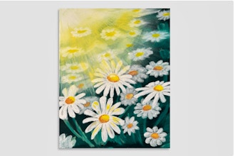 Bright Flowers – Paint and Sip